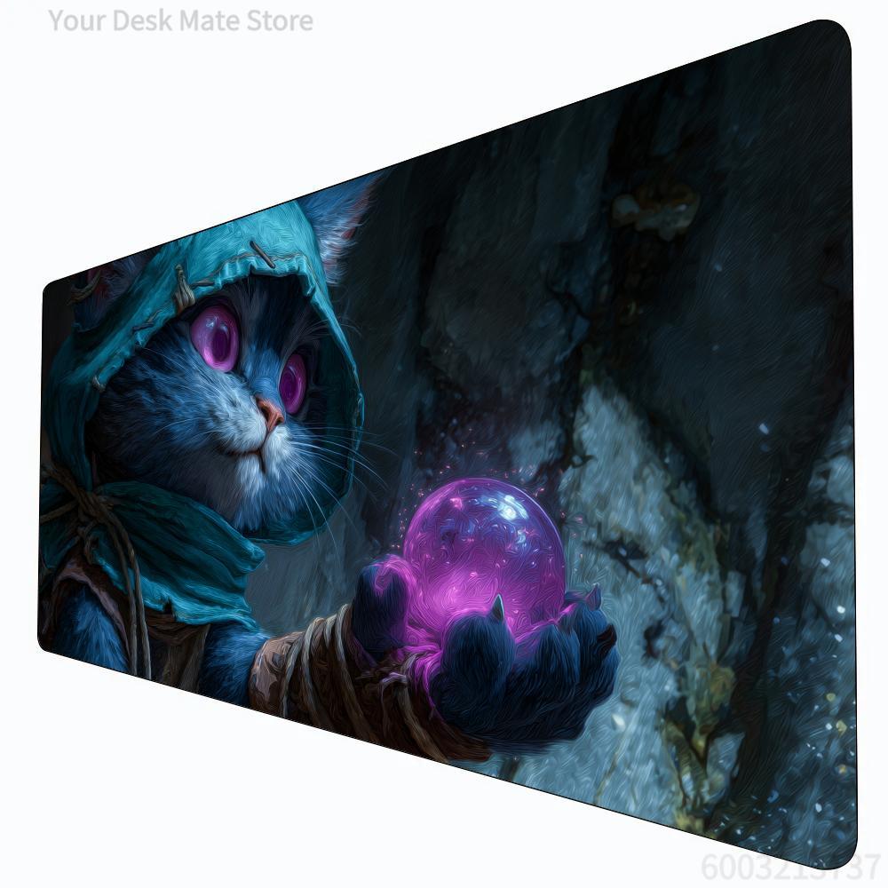 Board Game Detective - Mysterious Cat Fortune Teller MTG Playmat