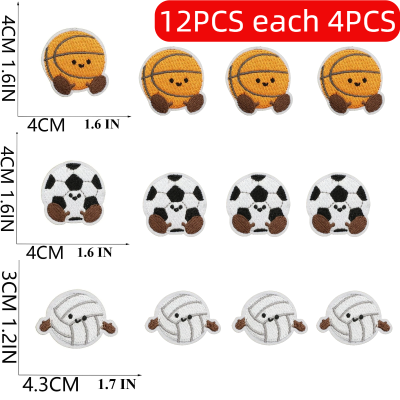 Board Game Football - Various Sports Designs Patches 10/12PCS Wholesale