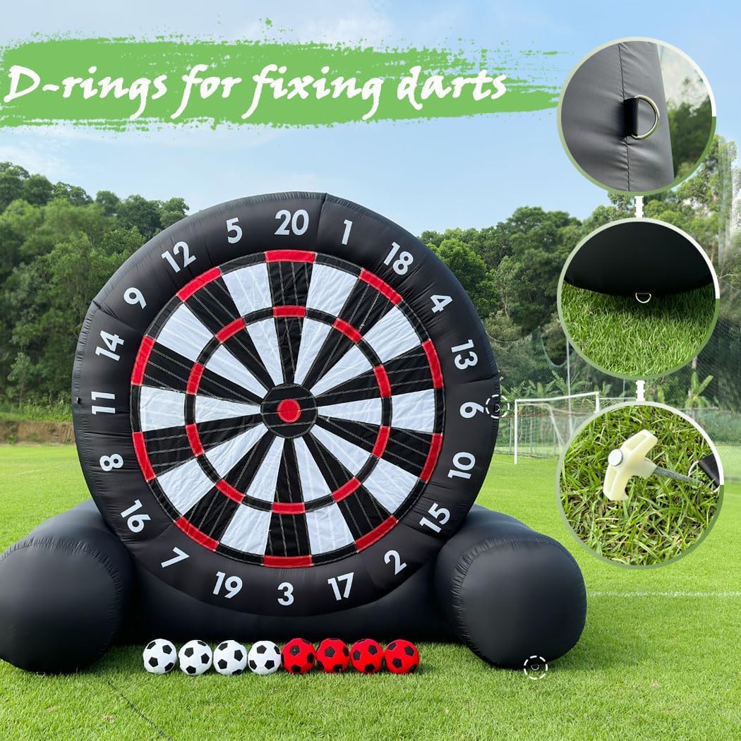 Board Game Football - Human Inflatable Soccer Darts Board With