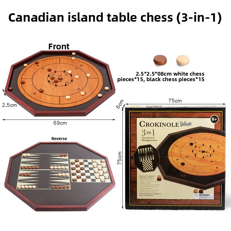 Solid Wood Crokinole Board - W - đánh giá và giá Board Game Operation