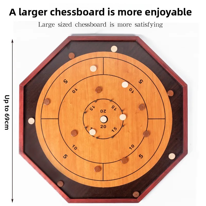 Solid Wood Crokinole Board - W - đánh giá và giá Board Game Operation