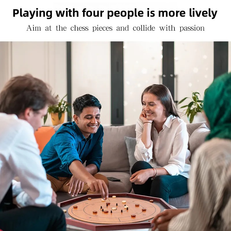 Solid Wood Crokinole Board - W - đánh giá và giá Board Game Operation