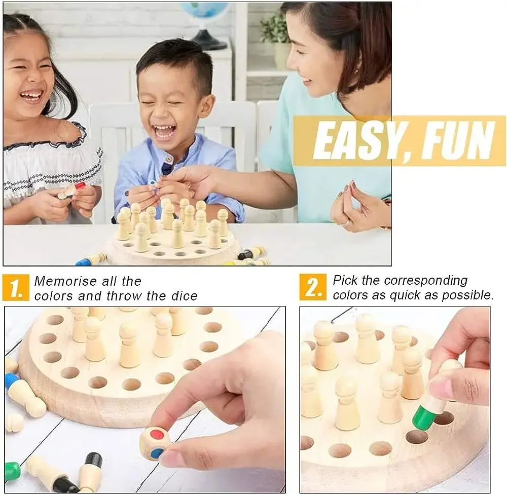1PC Wooden Memory Match Stick  - đánh giá và giá Board Game Quarto